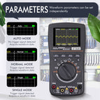ET828 Intelligent Digital Oscilloscope Auto Range Graphical Multimeter 2.4" Screen 1MHz 2.5MSPS Waveform for Electronic Test