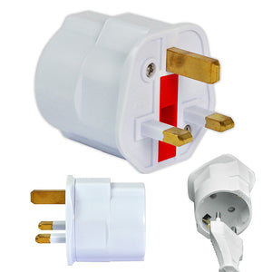 EU Euro to UK Smart Plug Universal AC Power Socket Plug Adapter Travel Charger Converter European Travel Adapter