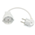 EU European Power Extension Cord,Germany Male to Female Power Extension Cord Cable for PC Computer PDU UPS 0.5M