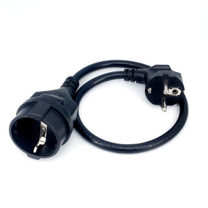 EU European Power Extension Cord,Germany Male to Female Power Extension Cord Cable for PC Computer PDU UPS 0.5M