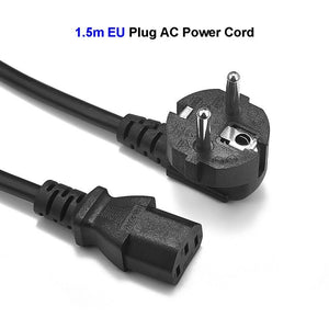 EU Power Adapter Cord 1.5m 1.8m 6ft Euro Plug Schuko to IEC C13 Power Supply Cable For PC Computer Monitor Epson HP Printer TV