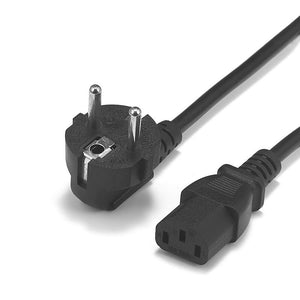 EU Power Adapter Cord 1.5m 1.8m 6ft Euro Plug Schuko to IEC C13 Power Supply Cable For PC Computer Monitor Epson HP Printer TV