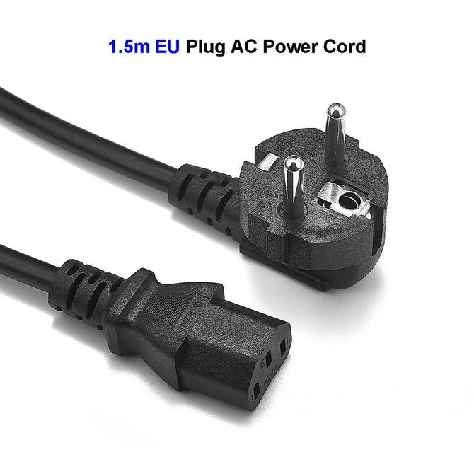 EU Power Adapter Cord 1.5m 1.8m 6ft Euro Plug Schuko to IEC C13 Power Supply Cable For PC Computer Monitor Epson HP Printer TV