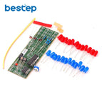 Electronic DIY Kit Red Blue Double Color Flashing Lights Strobe NE555 + CD4017 Electronic Practice Learning Kits Suite