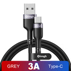 Elough USB Type C Cable 3A Fast Charging USB C Cable For Xiaomi Redmi Poco x3 Samsung S20 S21 Mobile Phone USB-C Type-C Cable 3m