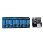 Ethernet Control Module Lan Wan Network Web Server Control Module RJ45 Port And 8 Channel Relay Control Module