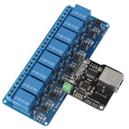 Ethernet Control Module Lan Wan Network Web Server Control Module RJ45 Port with 8-Channel Relay Control Module dual TCP Relays