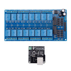 Ethernet Control Module Lan Wan Network Web Server RJ45 Port 16 Channel Relay Is  Ethernet controller board.RJ45 interface