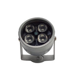 Evolylcam 4 Array IR Infrared LEDs Illuminator Night Vision CCTV Fill Light For Security IP Camera Metal Gray Dome Waterproof