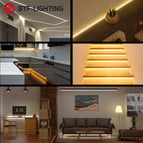 FCOB LED Strip Light 360 480 LEDs High Density Flexible FOB COB Led Lights RA90 Warm Nature Cool White Linear Dimmable DC12V 24V