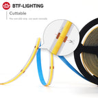 FCOB LED Strip Light 360 480 LEDs High Density Flexible FOB COB Led Lights RA90 Warm Nature Cool White Linear Dimmable DC12V 24V