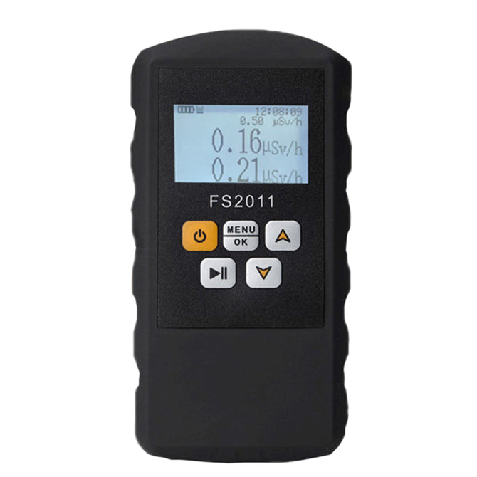 FS2011 Radiation Detector Geiger Counter Beta Gamma X-Ray with Alarm Marble Tester Tool LCD Display Radioactive Detector