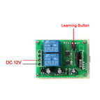FUNSHION 433Mhz DC12V Universal Wireless Remote Switch Switch 2CH RF Relay Receiver Smart Home Automation Module For Garage Gate wholesale bulk price