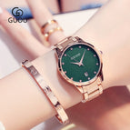 Fashion Luxury GUOU Watch Women Watch Reloj Mujer Stainless Steel Quality Diamond Ladies Quartz Watch Women Rhinestone Watches