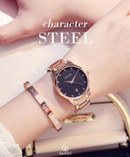 Fashion Luxury GUOU Watch Women Watch Reloj Mujer Stainless Steel Quality Diamond Ladies Quartz Watch Women Rhinestone Watches