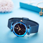 Fashion WWOOR Luxury Stainless Steel Watches Women Quartz Bracelet Watch Ladies Dress Watches Blue Clock relogios Montre Femme