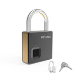 Fipilock Smart Lock Keyless Fingerprint Lock IP65 Waterproof Anti-Theft Security Padlock Door Luggage Case Lock with Key & Cable