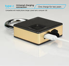 Fipilock Smart Lock Keyless Fingerprint Lock IP65 Waterproof Anti-Theft Security Padlock Door Luggage Case Lock with Key & Cable