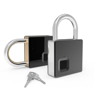 Fipilock Smart Lock Keyless Fingerprint Lock IP65 Waterproof Anti-Theft Security Padlock Door Luggage Case Lock with Key & Cable