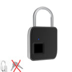Fipilock Smart Lock Keyless Fingerprint Lock IP65 Waterproof Anti-Theft Security Padlock Door Luggage Case Lock with Key & Cable