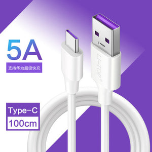 For Huawei 5A Cable supercharge P30 usb Type C Cable Super charging cord