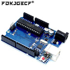 For UNO R3 Official ATMEGA16U2+MEGA328P Chip For Arduino UNO R3 Development board + USB CABLE