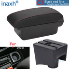 For Volkswagen POLO Armrest new For VW POLO Mk5 6R Vento Car Armrest box Interior Parts Storage Box Car Accessories 2012-2018USB