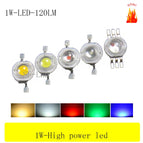 Free shipping 100PCS 1W 3w High power LED Lamps white /warm white/red/blue/green/yellow  30mil 45mil Chips high light lights