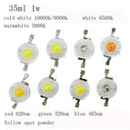 Free shipping 100PCS 1W 3w High power LED Lamps white /warm white/red/blue/green/yellow  30mil 45mil Chips high light lights