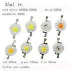 Free shipping 100PCS 1W 3w High power LED Lamps white /warm white/red/blue/green/yellow  30mil 45mil Chips high light lights