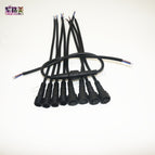Free shipping 5/10/20/50 pairs Male to Female 2pin 3pin 4pin 5pin led Connector Waterproof IP68 BLACK Cable for LED Strips Light