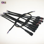 Free shipping 5/10/20/50 pairs Male to Female 2pin 3pin 4pin 5pin led Connector Waterproof IP68 BLACK Cable for LED Strips Light