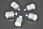 Free shipping  5PCS/ 130 Small DC motor 3 to 5V Miniature motor four-wheel motor small 17000-18000 RPM+(Gear package 5pcs)