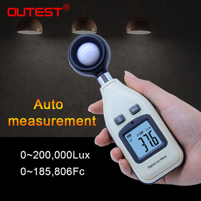 GM1010 Light Luxmeter Meters 0-20000 Lux Digital Illuminometer Luminometer Photometer Lux/FC LM Test Light Meter
