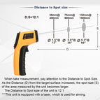 GM320 Digital LCD Infrared Thermometer Gun IR Laser Point Thermal Infrared Imaging Temperature Handheld Pyrometer Instrumentatio