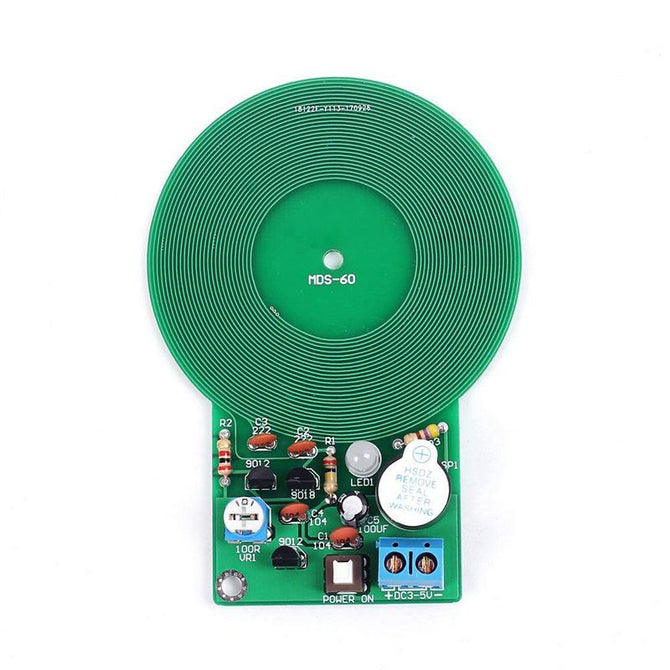 GTBL Icstation Less than 60mm Simple Metal Detector,for Assemble Kit DIY Electronic Soldering Practice,Metal Sensor Buzzer Ardui