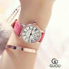 GUOU Brand Roman Numerals Women's Watches Luxury Diamond Watch Women Watches Auto Date Clock saat relogio feminino reloj mujer