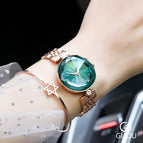 GUOU 8209 Fashion Women Watch 2019 Stainless Steel Diamond Strap zegarek damski Luxury Women's Watches Ladies Watch