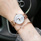 GUOU 8209 Fashion Women Watch 2019 Stainless Steel Diamond Strap zegarek damski Luxury Women's Watches Ladies Watch