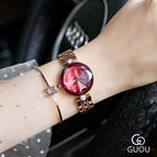 GUOU 8209 Fashion Women Watch 2019 Stainless Steel Diamond Strap zegarek damski Luxury Women's Watches Ladies Watch