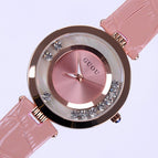 GUOU Luxury Shiny Rhinestone Watch Women Watches Glittering Leather Ladies Watch Quartz Watch Hour relogio feminino reloj mujer