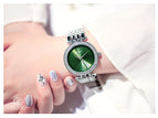 GUOU Watch Fashion Exquisite Quartz Women Watches Top Luxury Band Silver Steel Bracelet Watch Women reloj mujer relogio feminino