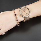 GUOU Watch Luxury Diamond Women Watches Fashion Casual Auto Date Ladies Quartz Watch Stainless Steel Clock saat relogio feminino