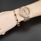 GUOU Watch Luxury Diamond Women Watches Fashion Casual Auto Date Ladies Quartz Watch Stainless Steel Clock saat relogio feminino