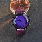 GUOU Watch Women Top Luxury Fashion Quartz Watch Ladies Wristwatch Genuine Leather Diamond Women Watches saat relogio feminino