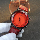 GUOU Watch Women Top Luxury Fashion Quartz Watch Ladies Wristwatch Genuine Leather Diamond Women Watches saat relogio feminino