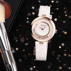GUOU Watch Women Watches Top Brand Luxury Diamond Women's Watches Fashion Leather Ladies Watch Clock reloj mujer zegarek damski