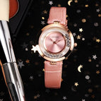 GUOU Watch Women Watches Top Brand Luxury Diamond Women's Watches Fashion Leather Ladies Watch Clock reloj mujer zegarek damski