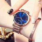 GUOU 8149 Women's Watches Reloj Bracelet Ladies Watch Rose Gold Wome Brand Luxury  fashion simple  quartz  steel band watch