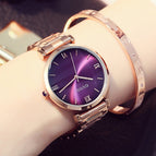 GUOU 8149 Women's Watches Reloj Bracelet Ladies Watch Rose Gold Wome Brand Luxury  fashion simple  quartz  steel band watch